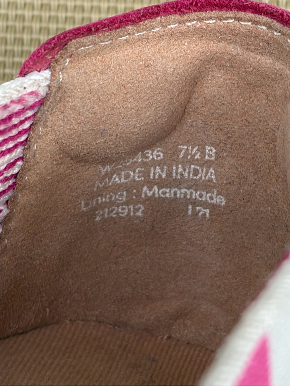 Cole Haan Cloudfeel Stitchlite Espadrille Flat Slip On Pink Stripe Size 7.5 - Picture 11 of 13